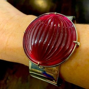 Lalique Vibrante Sterling Silver Cuff